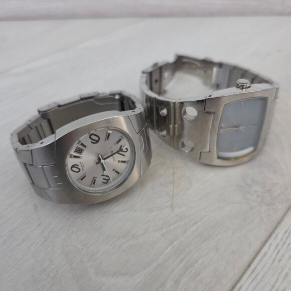 SET OF 2 Vestal Destroyer Vestal Motorhead Analog Watch Womens Silver Wristwatch - Picture 14 of 16